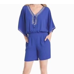 NWOT WHBM Periwinkle Blue Romper
